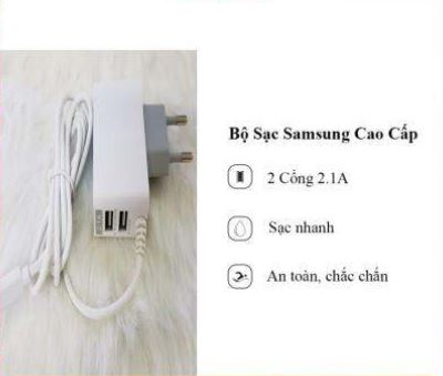 SẠC SAMSUNG LIỀN DÂY 2 CỔNG 2.1A